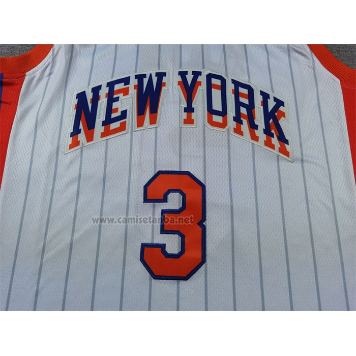 Camiseta New York Knicks Josh Hart #3 Ciudad 2024-25 Blanco